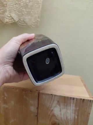 Jarrón de porcelana con pavos reales