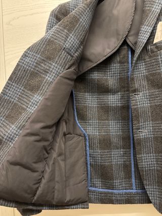 Giacca lana a quadri uomo