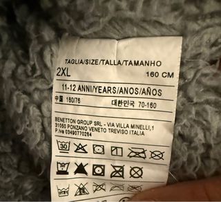 Chaqueta azul forro calentito