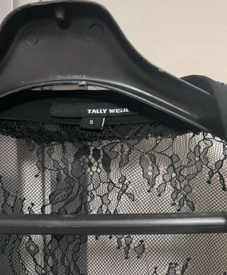 Camicia pizzo nera elegante