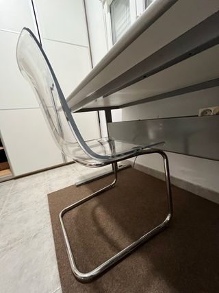 Silla de escritorio transparente moderna