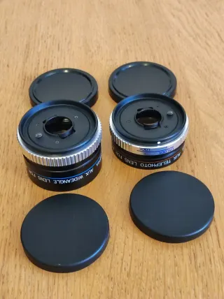 Lentes KALIMAR tele y angular para Canon AF35M II.