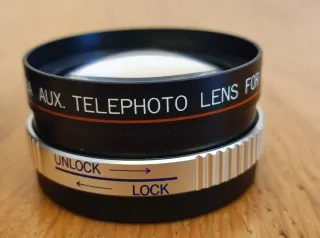 Lentes KALIMAR tele y angular para Canon AF35M II.