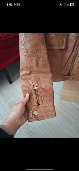 Chaqueta Massimo Dutti Marrón Piel