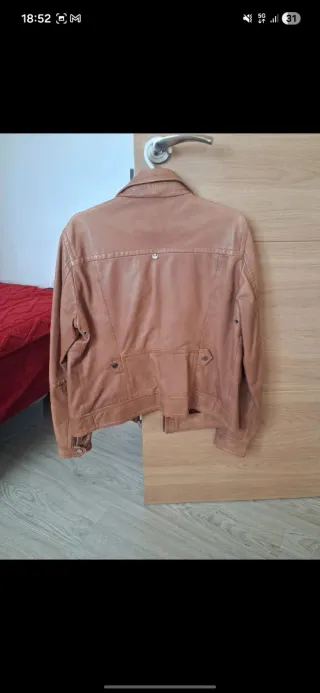 Chaqueta Massimo Dutti Marrón Piel