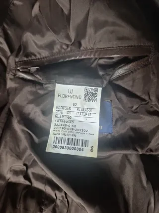 Cazadora Piel Marrón florentino