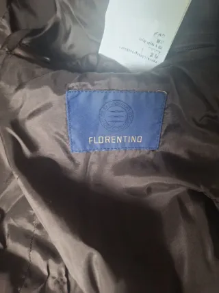 Cazadora Piel Marrón florentino