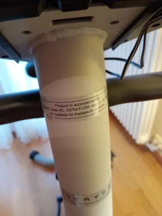 Bicicleta Estática Gris y Negra