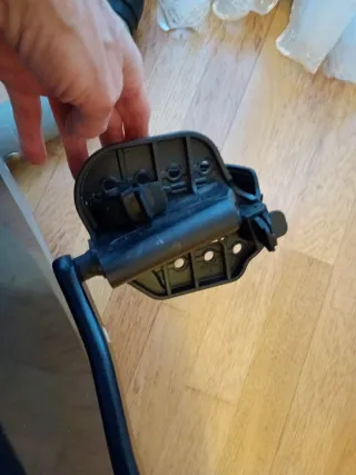 Bicicleta Estática Gris y Negra