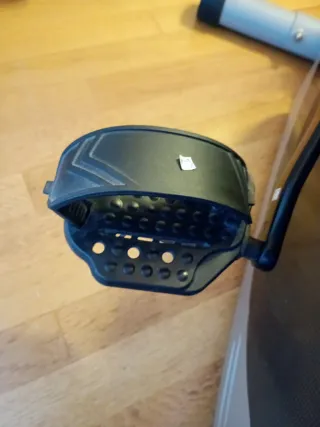 Bicicleta Estática Gris y Negra