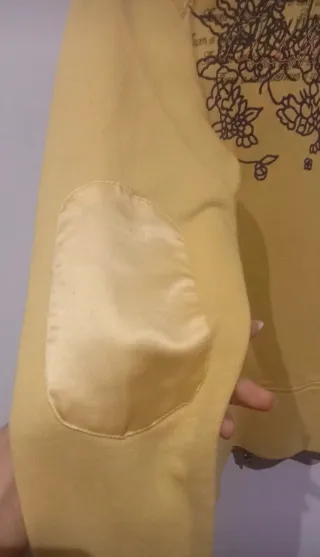 Chaqueta amarilla vintage flores 2000s