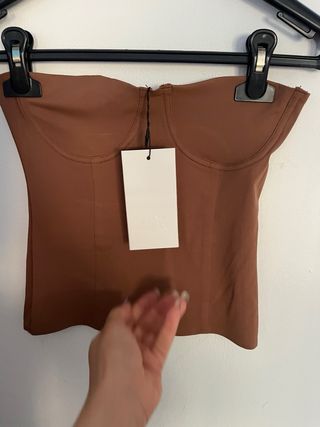 Top Zara Marrón Talla S