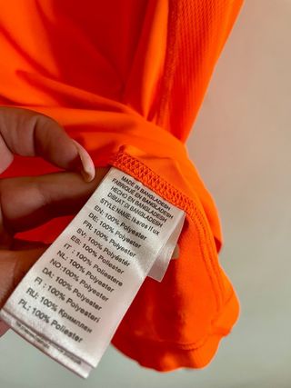 Camiseta Pro Touch Talla M Naranja.