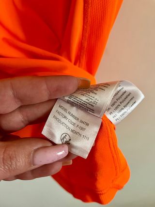 Camiseta Pro Touch Talla M Naranja.