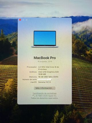 MacBook Pro 16 2019 1TB