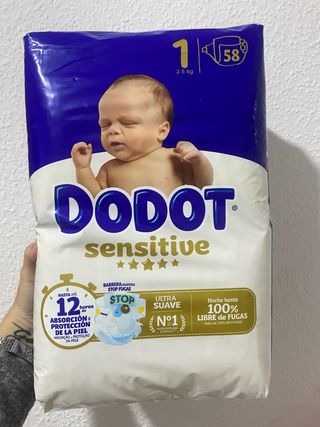 Pañales Dodot Sensitive Talla 1 (2-5 kg)