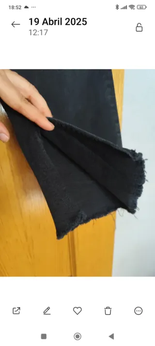 Vaqueros Zara Rectos Talla 40 Negros