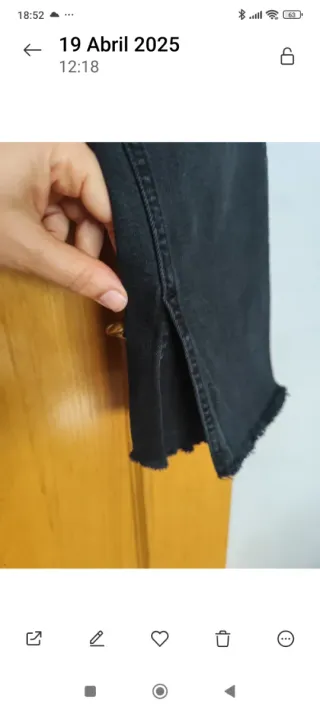 Vaqueros Zara Rectos Talla 40 Negros