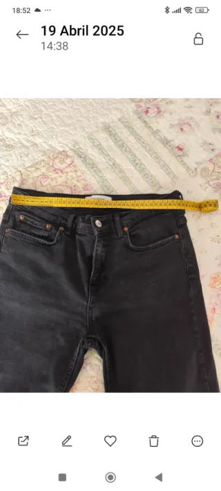 Vaqueros Zara Rectos Talla 40 Negros