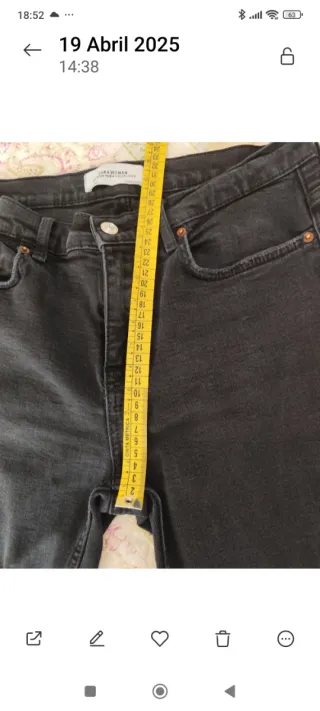 Vaqueros Zara Rectos Talla 40 Negros