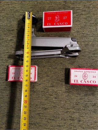 Grapadora Metálica Vintage + Scatole di Graffette