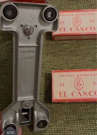 Grapadora Metálica Vintage + Scatole di Graffette