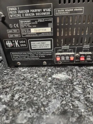 Altavoces Sharp Negros