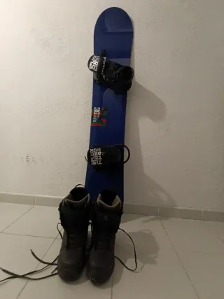 Conjunto Tabla Snowboard DC 153 + botas 42