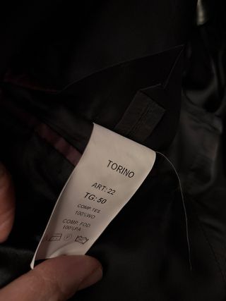 Completo nero uomo taglia 50