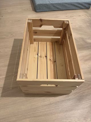 Caja de madera Ikea