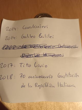 Monedas 2 euros Italia