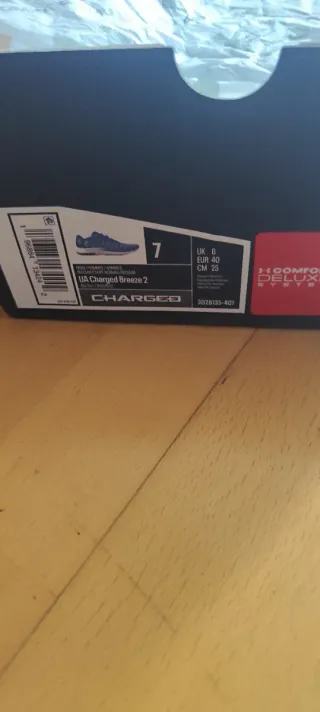 Zapatillas Under Armour Charged Breeze 2 Azul/Teal