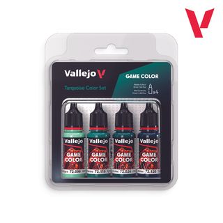 Set Vallejo Game Color Turquesa 4x18ml