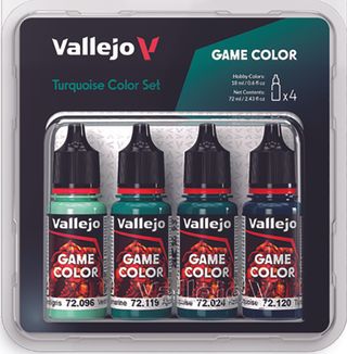 Set Vallejo Game Color Turquesa 4x18ml