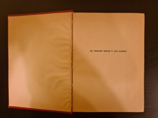 Libro, EL TERCER REICH Y LOS JUDÍOS.