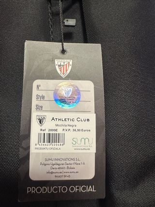 Mochila Athletic Club Bilbao Negra Roja