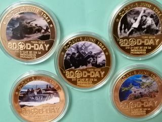 Monedas Conmemorativas D-Day 80 Aniversario