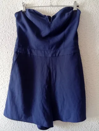 Mono corto palabra de honor azul Talla 42