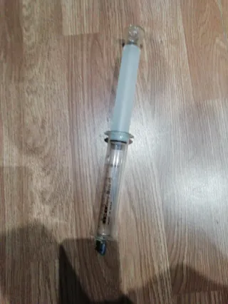 Instrumental médico de vidrio antigua colección