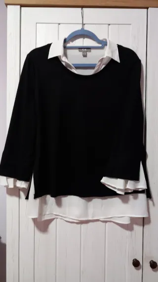 REGALO Jersey C&A con camisa blanca manga larga