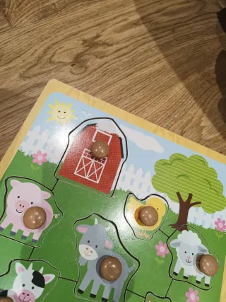 Puzzle madera y Montessori