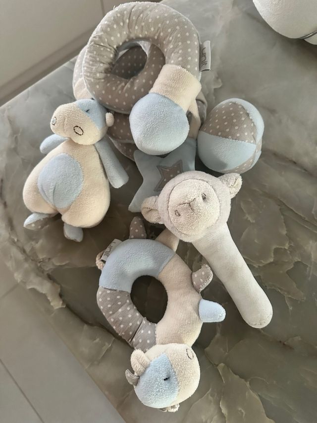 Lote Juguetes Bebé Peluche Sonajero