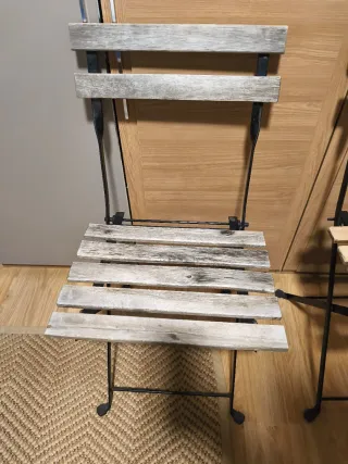 Sillas plegables terraza