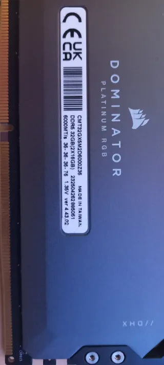 Corsair DDR5 32GB (2x16GB) 6000MHz CL36 RAM