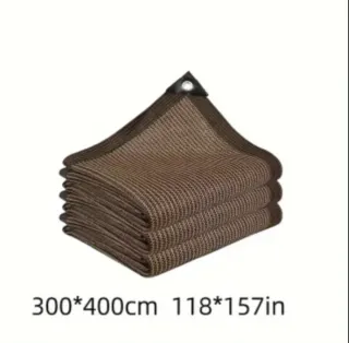 TOLDO VELA RECTANGULAR DE 3X4 COLOR MARRÓN