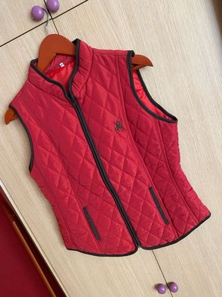 Chaleco acolchado rojo