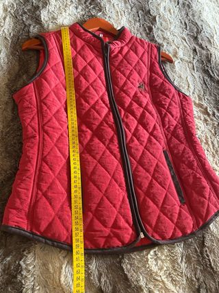 Chaleco acolchado rojo