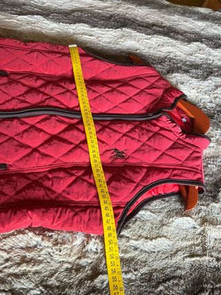 Chaleco acolchado rojo