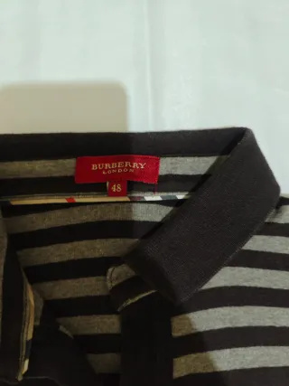 Polo Burberry rayas M/38/10