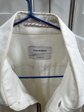 Camisa Pedro del Hierro blanca con parches